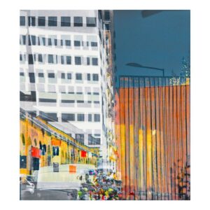 Outside In V abstract print by chapman art