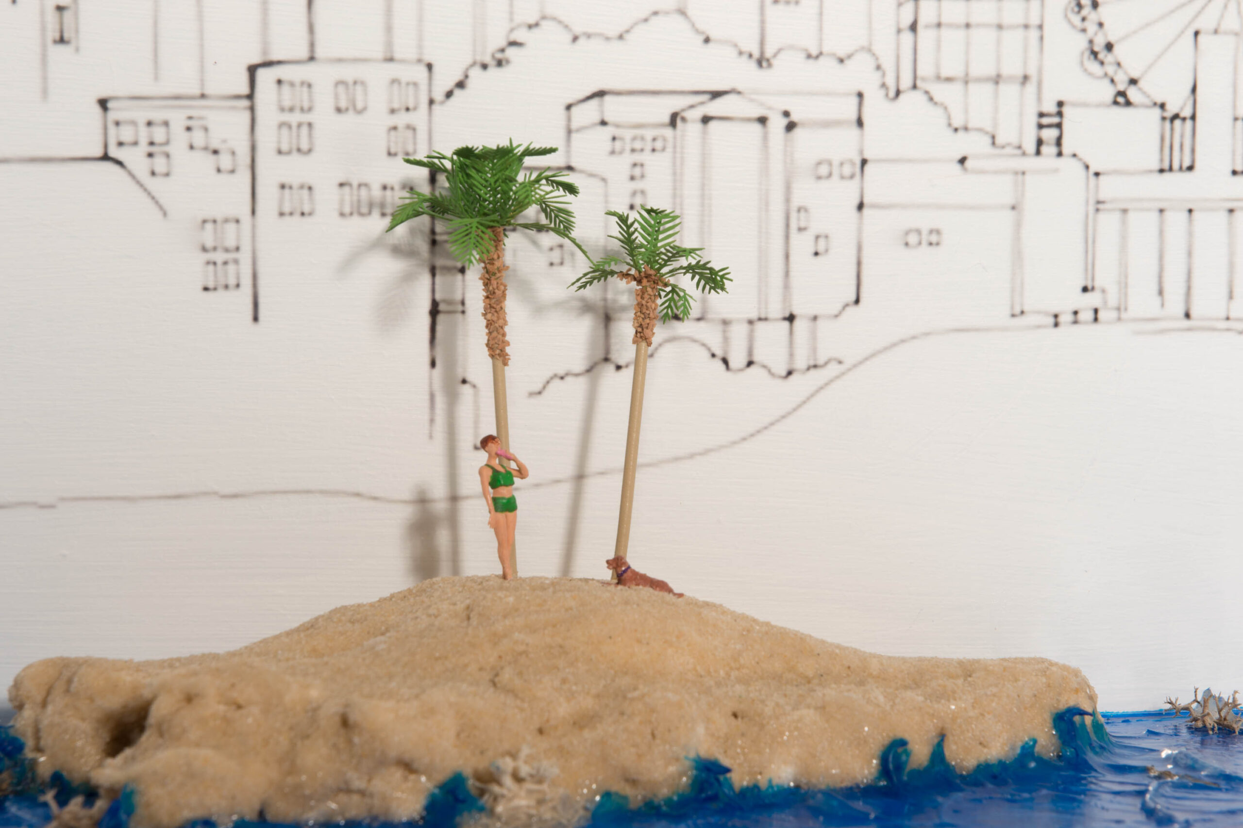 Personal Space - Abstract Diorama - SOLD 2 Personal Space - Abstract Diorama - SOLD - Image 2