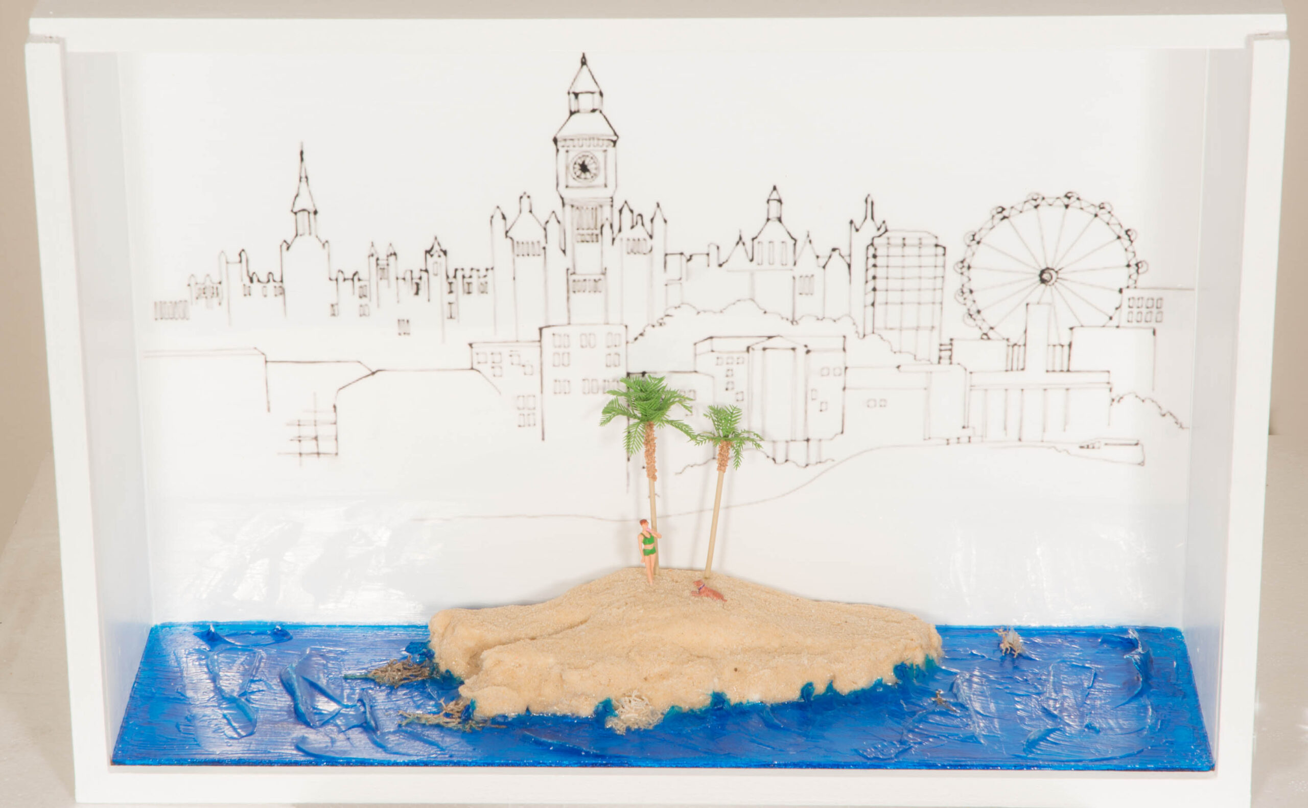 Personal Space - Abstract Diorama - SOLD 3 Personal Space - Abstract Diorama - SOLD - Image 3