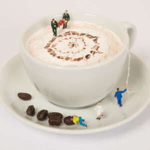 Dying For A Coffee - Miniature Worlds -SOLD